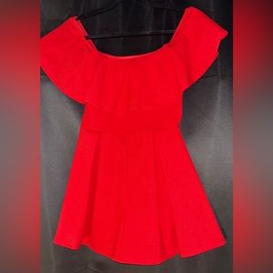 Elegant Off-the-Shoulder Ruffle Romper